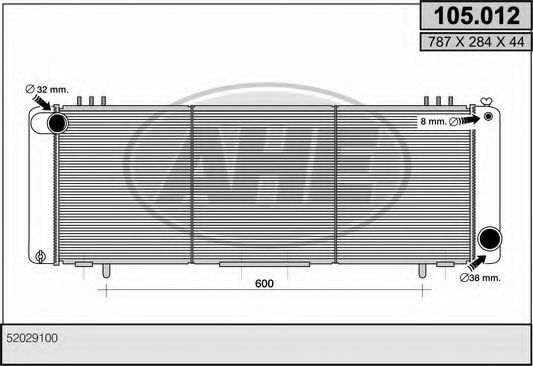 AHE 105012 Крышка радиатора для JEEP