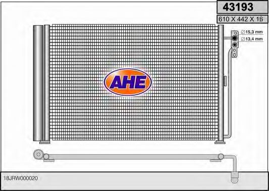 AHE 43193 Радиатор кондиционера для LAND ROVER