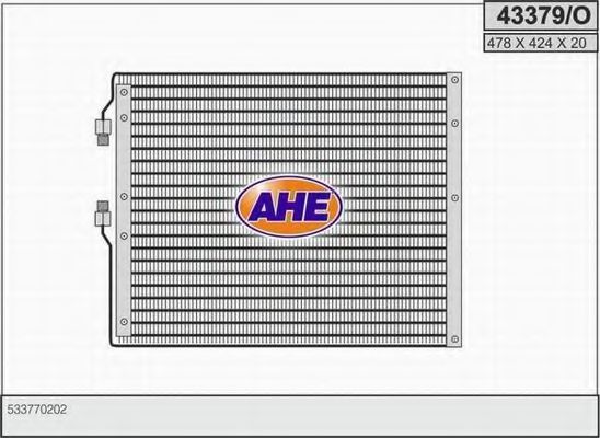AHE 43379O Радиатор кондиционера для IVECO