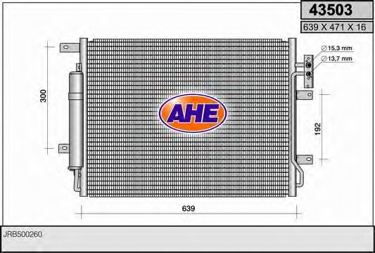 AHE 43503 Радиатор кондиционера для LAND ROVER