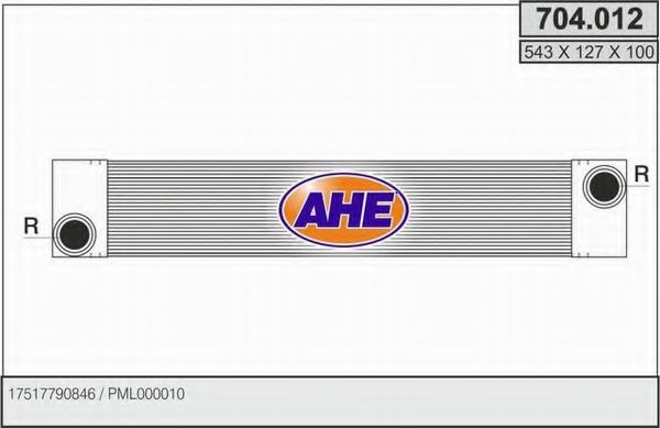 AHE 704012 Интеркулер для LAND ROVER