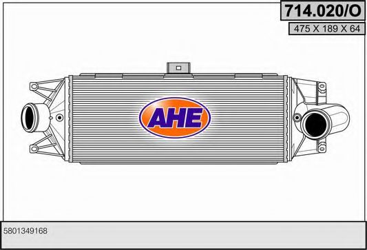 AHE 714020O Интеркулер AHE для IVECO
