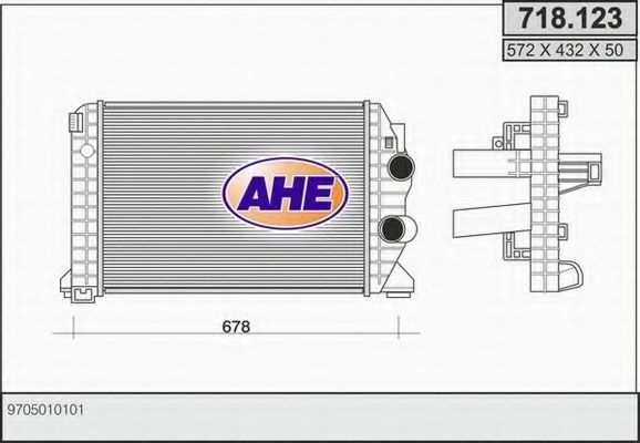 AHE 718123 Интеркулер для MERCEDES-BENZ ATEGO