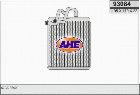 AHE 93084 Радиатор печки для KIA