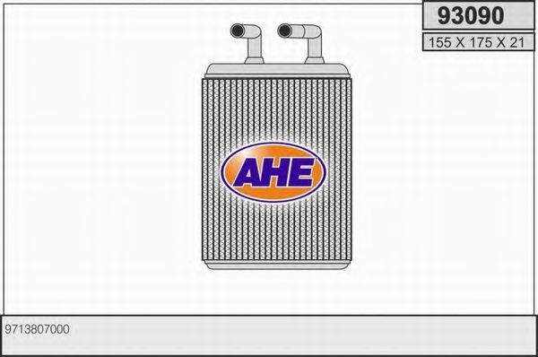 AHE 93090 Радиатор печки для KIA