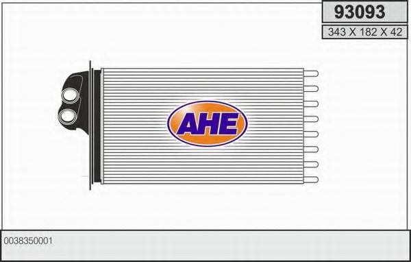 AHE 93093 Радиатор печки AHE 