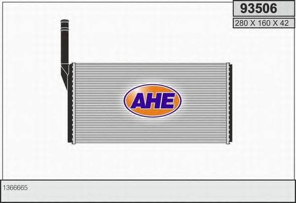 AHE 93506 Радиатор печки AHE 