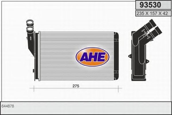 AHE 93530 Радиатор печки AHE 