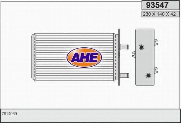 AHE 93547 Радиатор печки для LANCIA