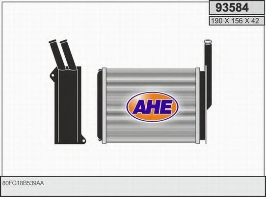 AHE 93584 Радиатор печки AHE 