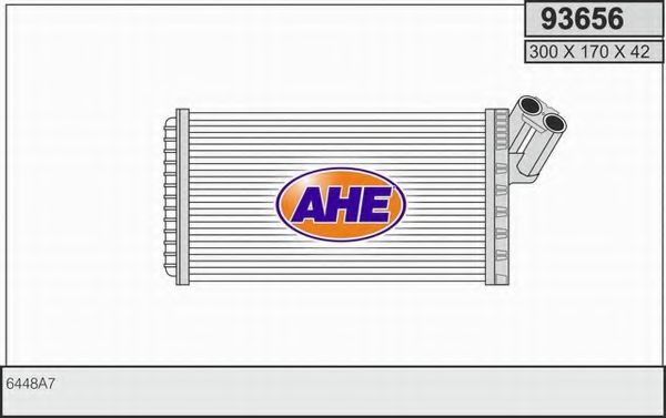 AHE 93656 Радиатор печки для FIAT ULYSSE