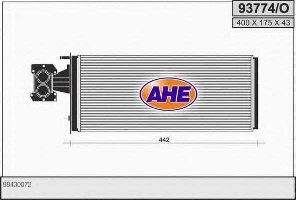AHE 93774O Радиатор печки для IVECO