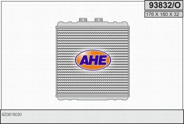 AHE 93832O Радиатор печки 