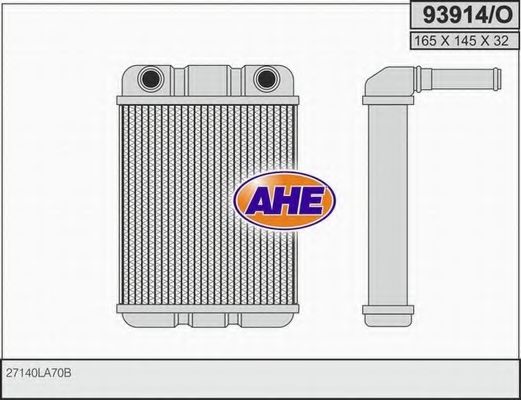 AHE 93914O Радиатор печки для NISSAN