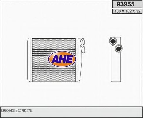 AHE 93955 Радиатор печки для VOLVO S80