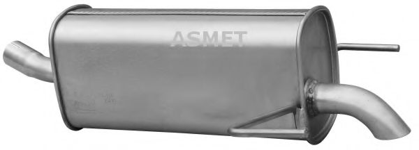 ASMET 05180 Глушитель выхлопных газов для OPEL