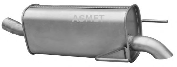 ASMET 05184 Глушитель выхлопных газов для OPEL