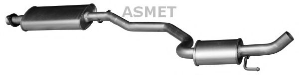 ASMET 29004 Глушитель выхлопных газов для ALFA ROMEO