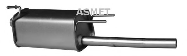 ASMET 05168 Глушитель выхлопных газов для OPEL