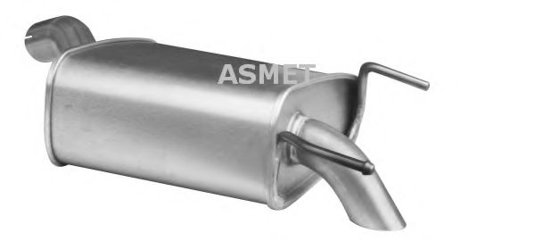 ASMET 05170 Глушитель выхлопных газов для OPEL