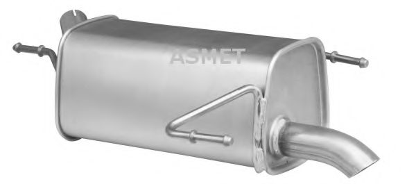 ASMET 05171 Глушитель выхлопных газов для OPEL
