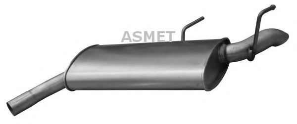 ASMET 05176 Глушитель выхлопных газов для OPEL