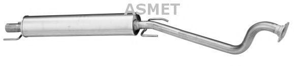 ASMET 05158 Глушитель выхлопных газов для OPEL