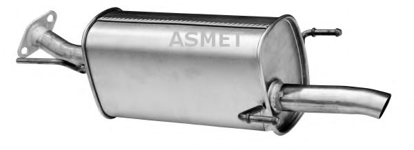 ASMET 05160 Глушитель выхлопных газов для OPEL