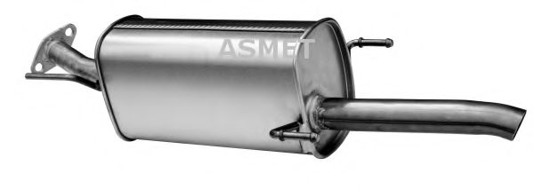 ASMET 05161 Глушитель выхлопных газов для OPEL