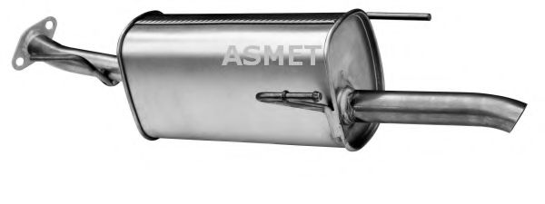 ASMET 05162 Глушитель выхлопных газов для OPEL