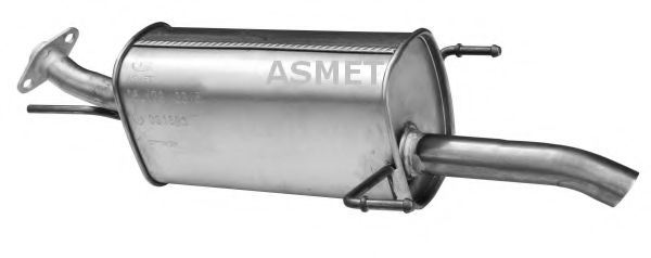 ASMET 05173 Глушитель выхлопных газов для OPEL