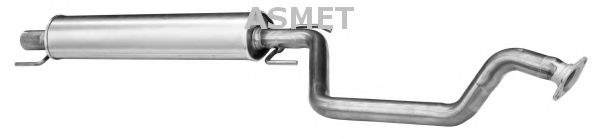 ASMET 05174 Глушитель выхлопных газов для OPEL