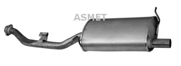 ASMET 12016 Глушитель выхлопных газов для BMW