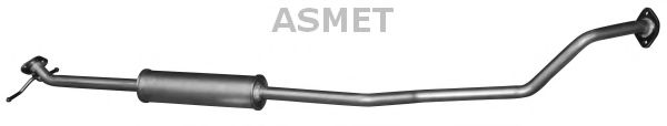 ASMET 05196 Глушитель выхлопных газов для OPEL