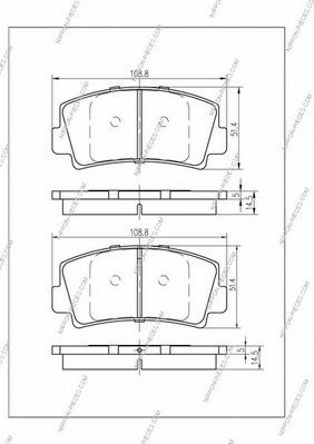 NPS M360A42 Тормозные колодки NPS 