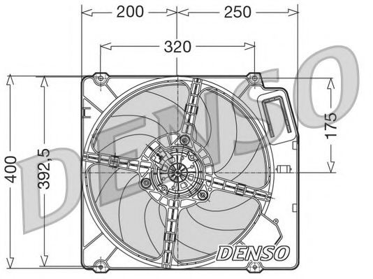NPS DER01003 Вентилятор системы охлаждения двигателя NPS 