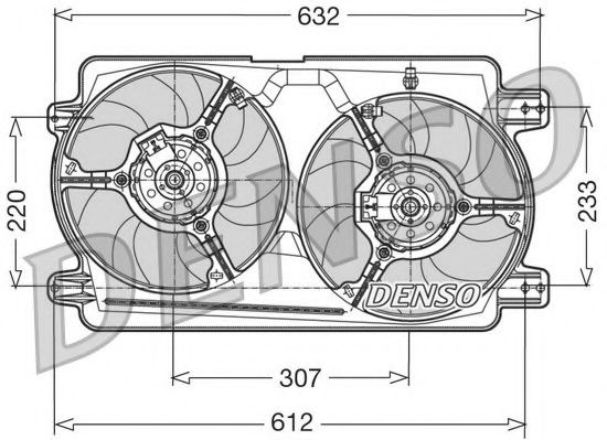 NPS DER01018 Вентилятор системы охлаждения двигателя NPS 