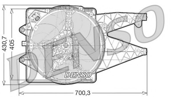 NPS DER01021 Вентилятор системы охлаждения двигателя NPS 