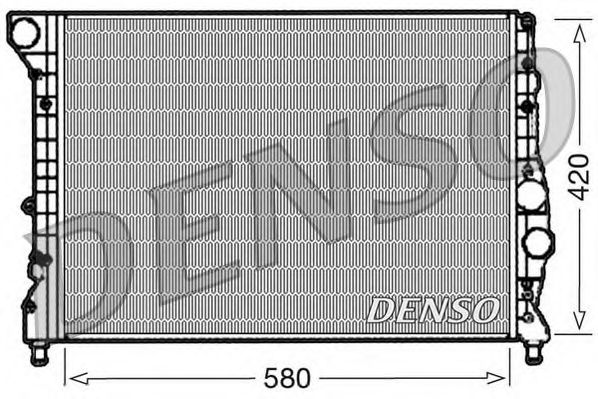 NPS DRM01001 Радиатор охлаждения двигателя NPS для ALFA ROMEO