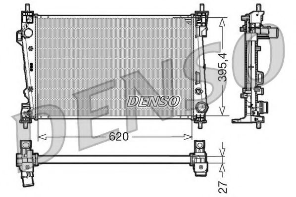 NPS DRM01006 Радиатор охлаждения двигателя NPS для ALFA ROMEO