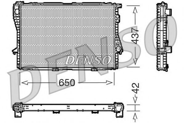 NPS DRM05068 Радиатор охлаждения двигателя NPS для BMW