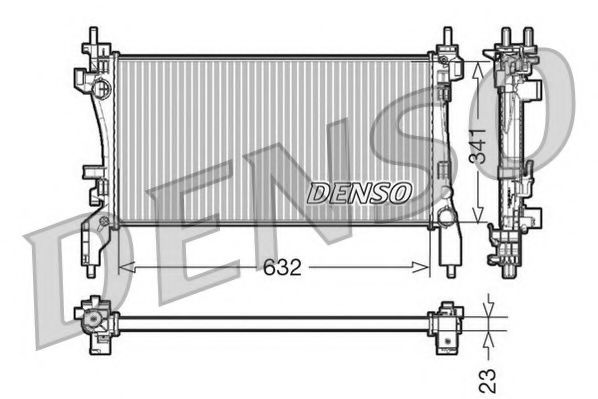 NPS DRM07040 Радиатор охлаждения двигателя NPS для PEUGEOT