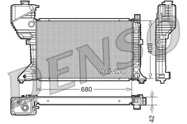 NPS DRM17017 Радиатор охлаждения двигателя NPS для MERCEDES-BENZ