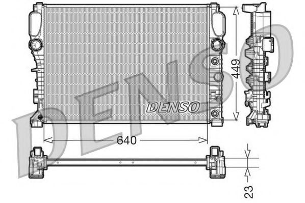 NPS DRM17090 Радиатор охлаждения двигателя NPS для MERCEDES-BENZ