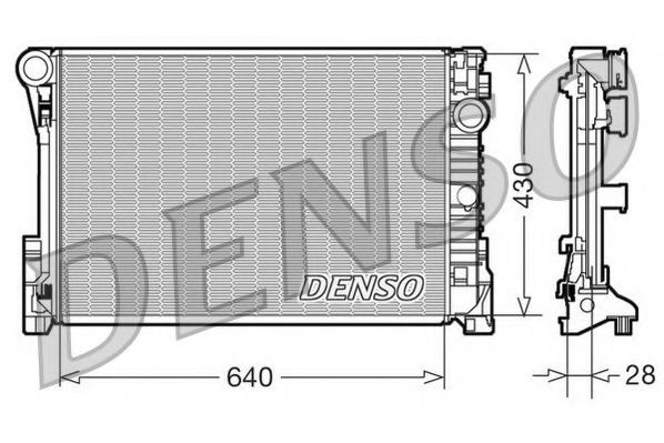 NPS DRM17110 Радиатор охлаждения двигателя для MERCEDES-BENZ GLK-CLASS