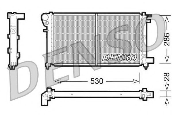 NPS DRM21002 Радиатор охлаждения двигателя NPS для PEUGEOT