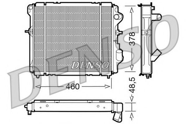 NPS DRM23007 Радиатор охлаждения двигателя NPS для RENAULT