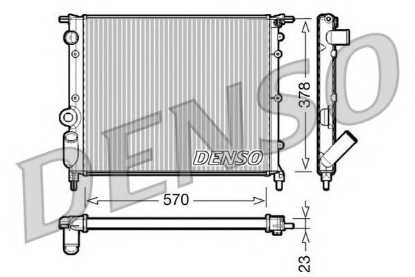 NPS DRM23013 Радиатор охлаждения двигателя NPS для RENAULT