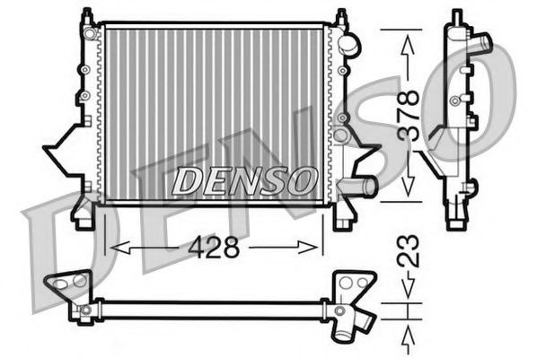 NPS DRM23081 Радиатор охлаждения двигателя NPS для RENAULT