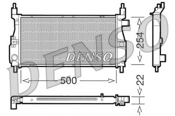 NPS DRM24003 Радиатор охлаждения двигателя для ROVER 100